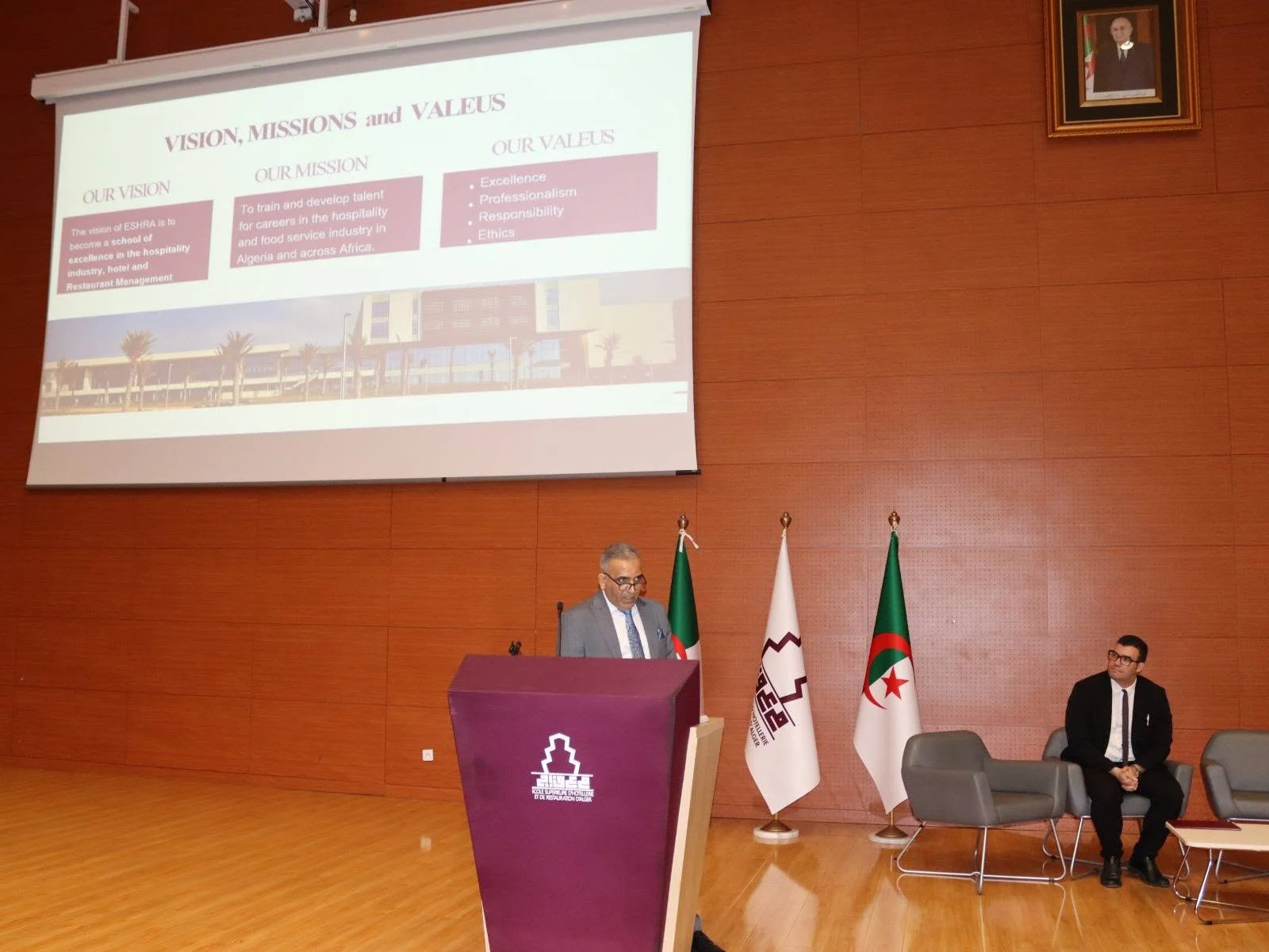International visit to the Higher School of Hotel Management and Catering