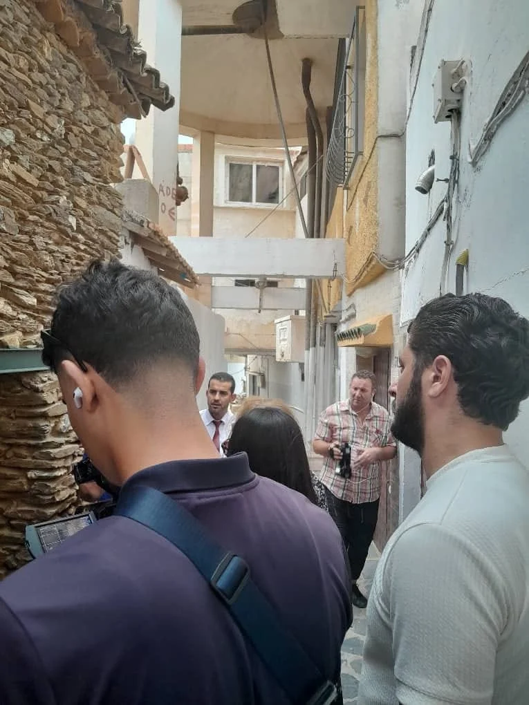 Excursión de periodistas a Aït Yne y a la aldea Aït L'Hassan, Tizi Ouzou