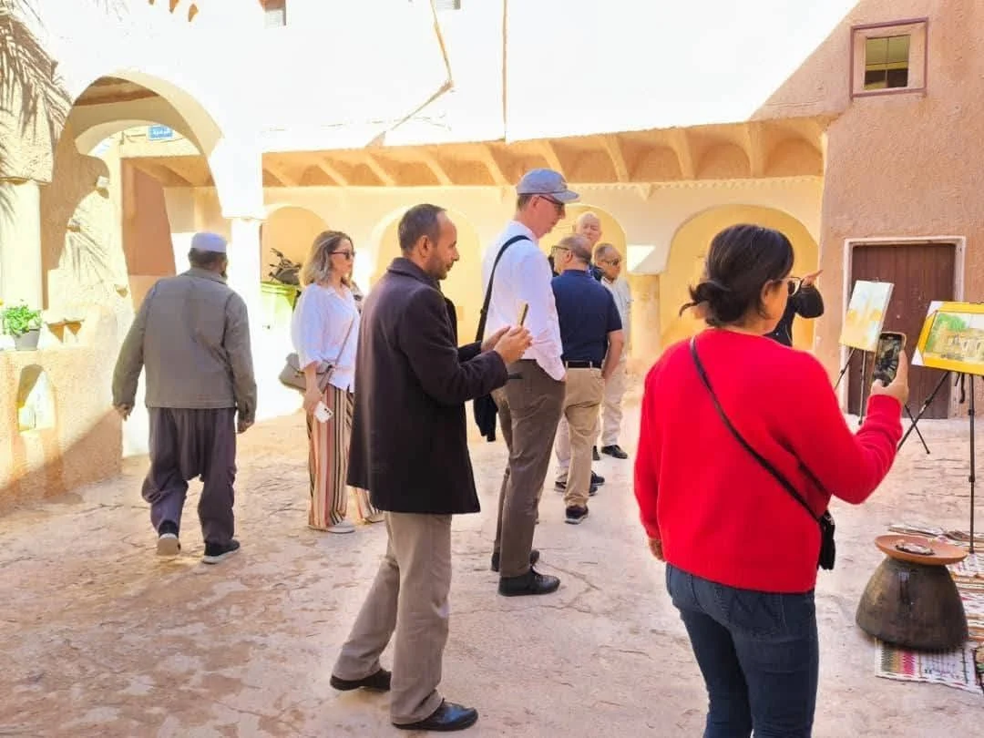 زيارة منظمي الرحلات الألمان إلى غرداية