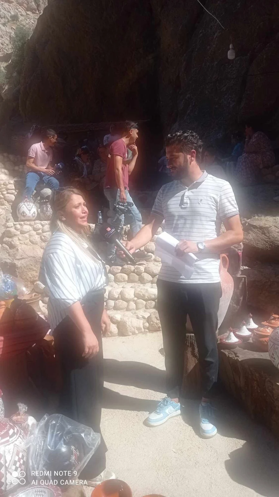 Excursión de periodistas a Taborit, elemento de la localidad de Bougnit