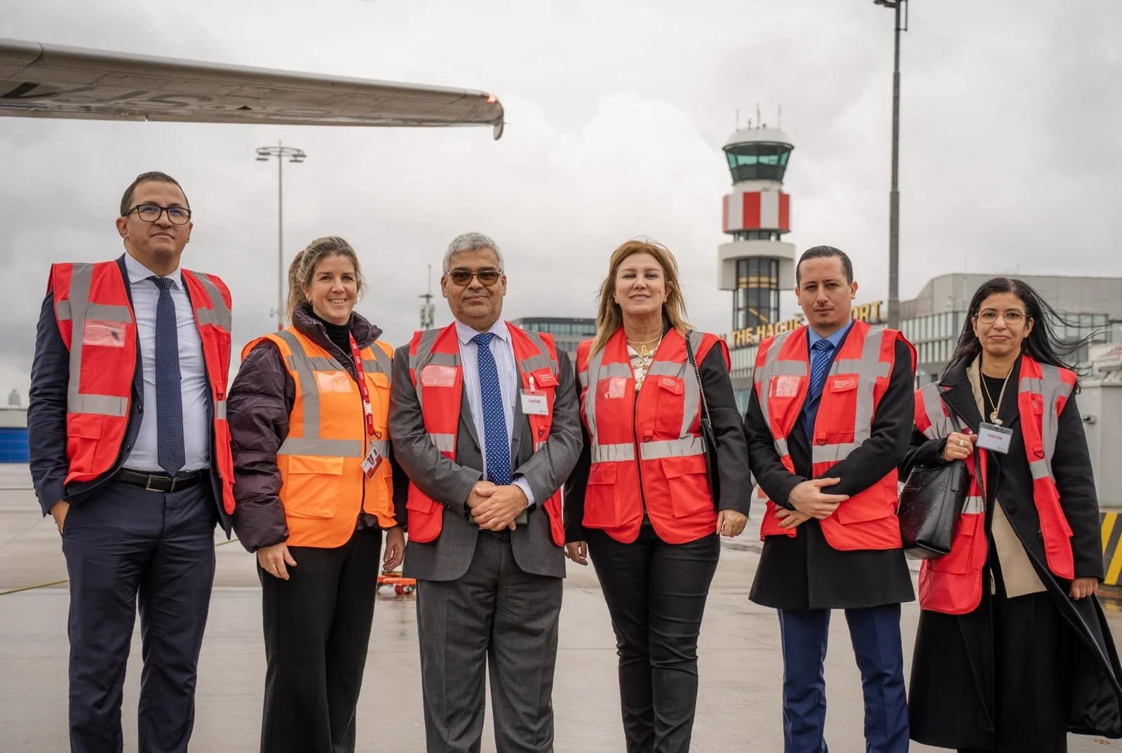 Reception of the first Air Algérie flight to the Netherlands