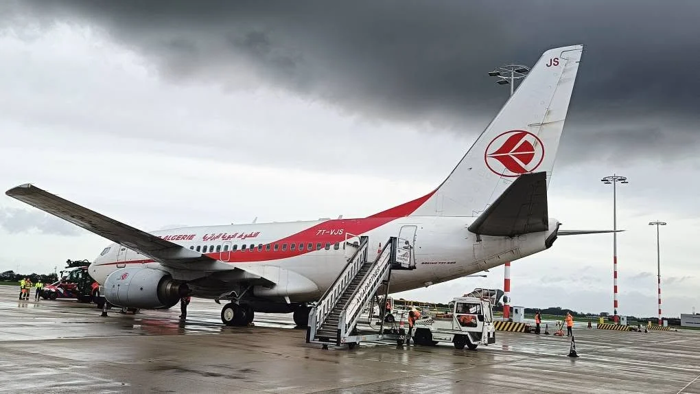 Reception of the first Air Algérie flight to the Netherlands