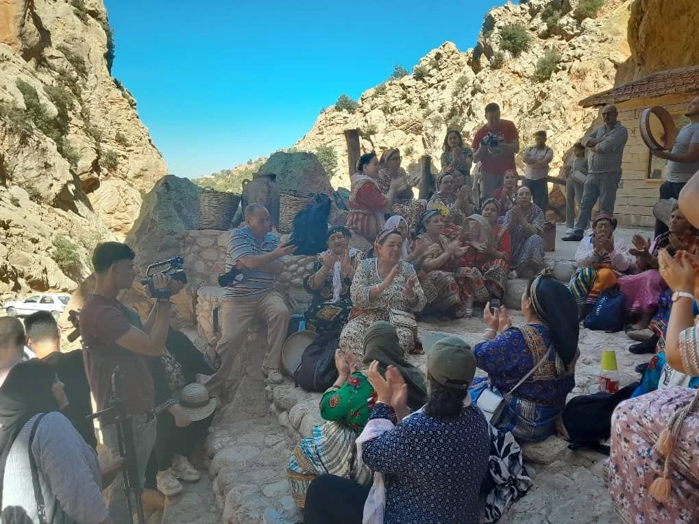 Excursión de periodistas a Taborit, elemento de la localidad de Bougnit