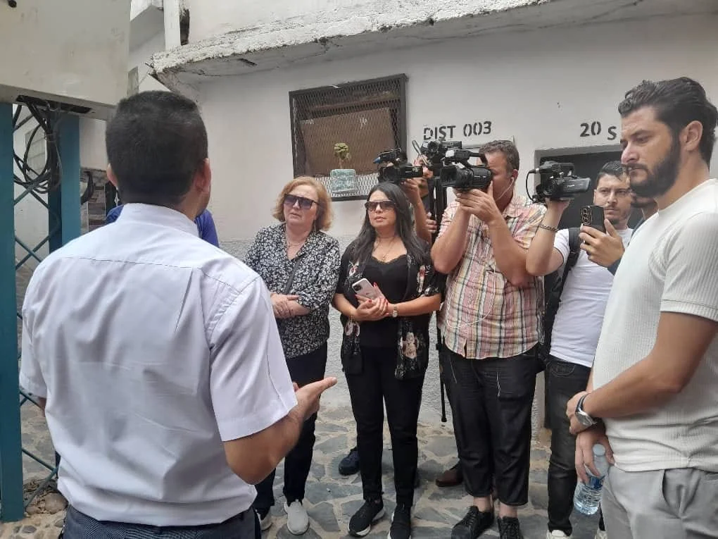 Excursión de periodistas a Aït Yne y a la aldea Aït L'Hassan, Tizi Ouzou