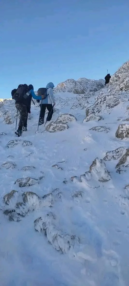 The snow-covered Djurdjura heights between Tizi Ouzou and Bouira