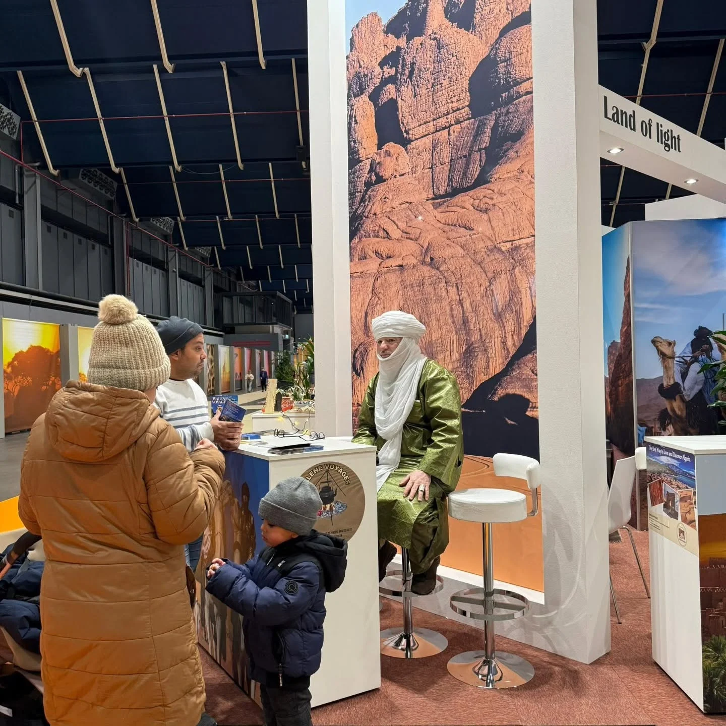 本届阿尔及利亚展台的最后一天,Vakantiebeurs