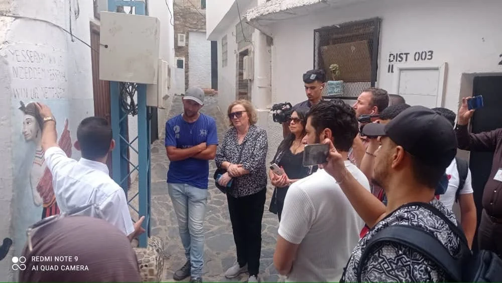Excursión de periodistas a Aït Yne y a la aldea Aït L'Hassan, Tizi Ouzou