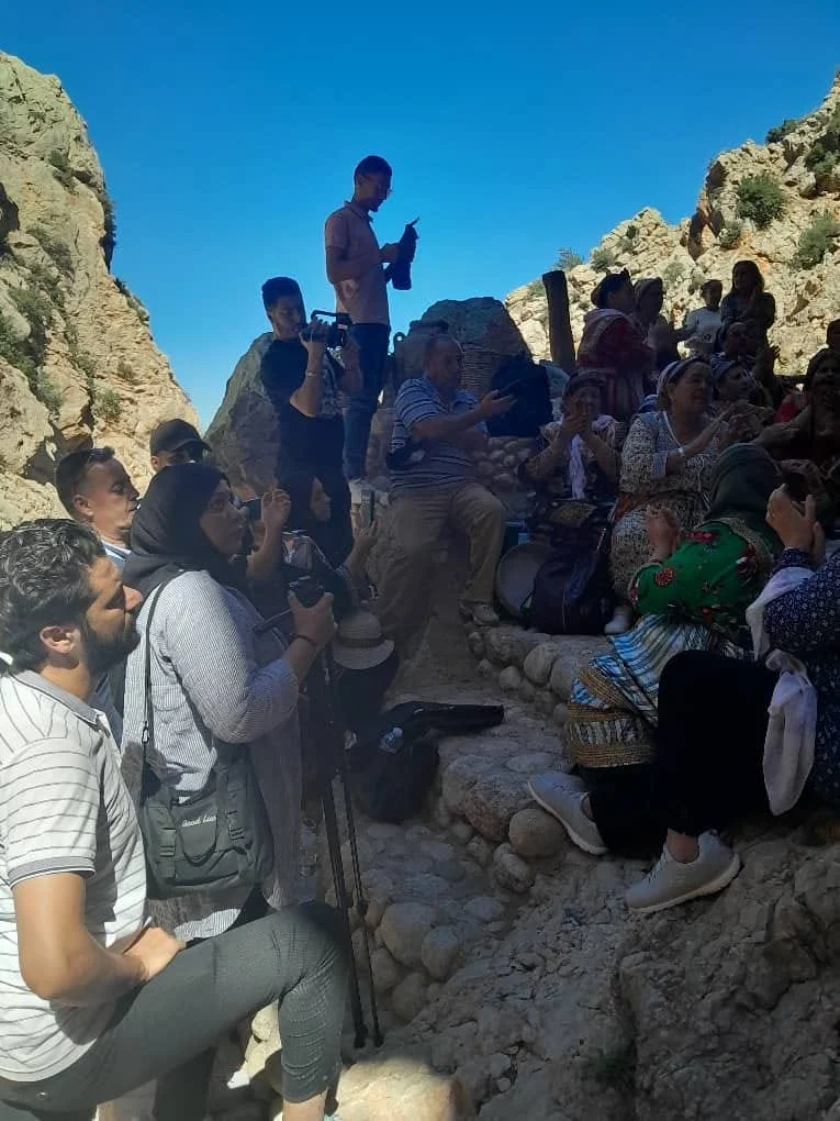 Excursión de periodistas a Taborit, elemento de la localidad de Bougnit