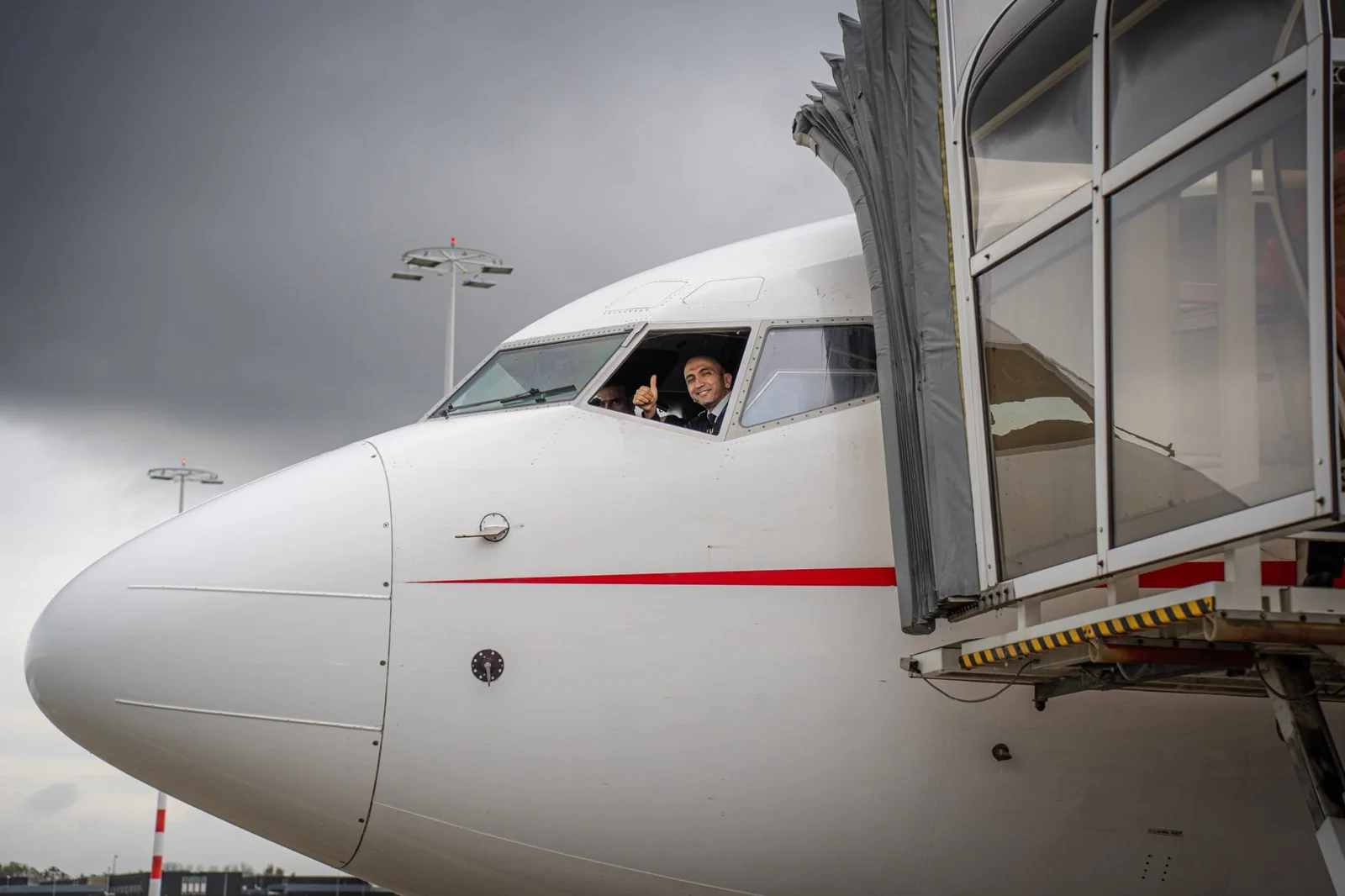 Reception of the first Air Algérie flight to the Netherlands