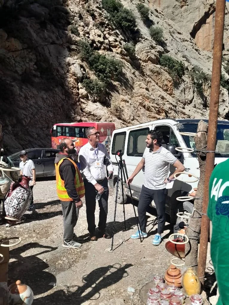 Excursión de periodistas a Taborit, elemento de la localidad de Bougnit