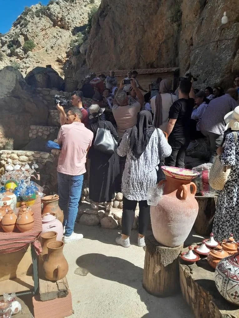 Excursión de periodistas a Taborit, elemento de la localidad de Bougnit