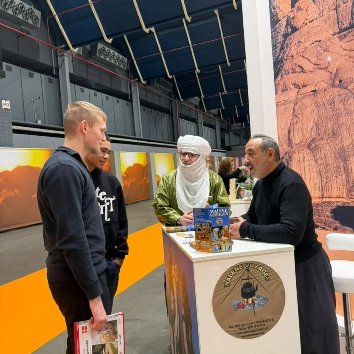 本届阿尔及利亚展台的最后一天,Vakantiebeurs