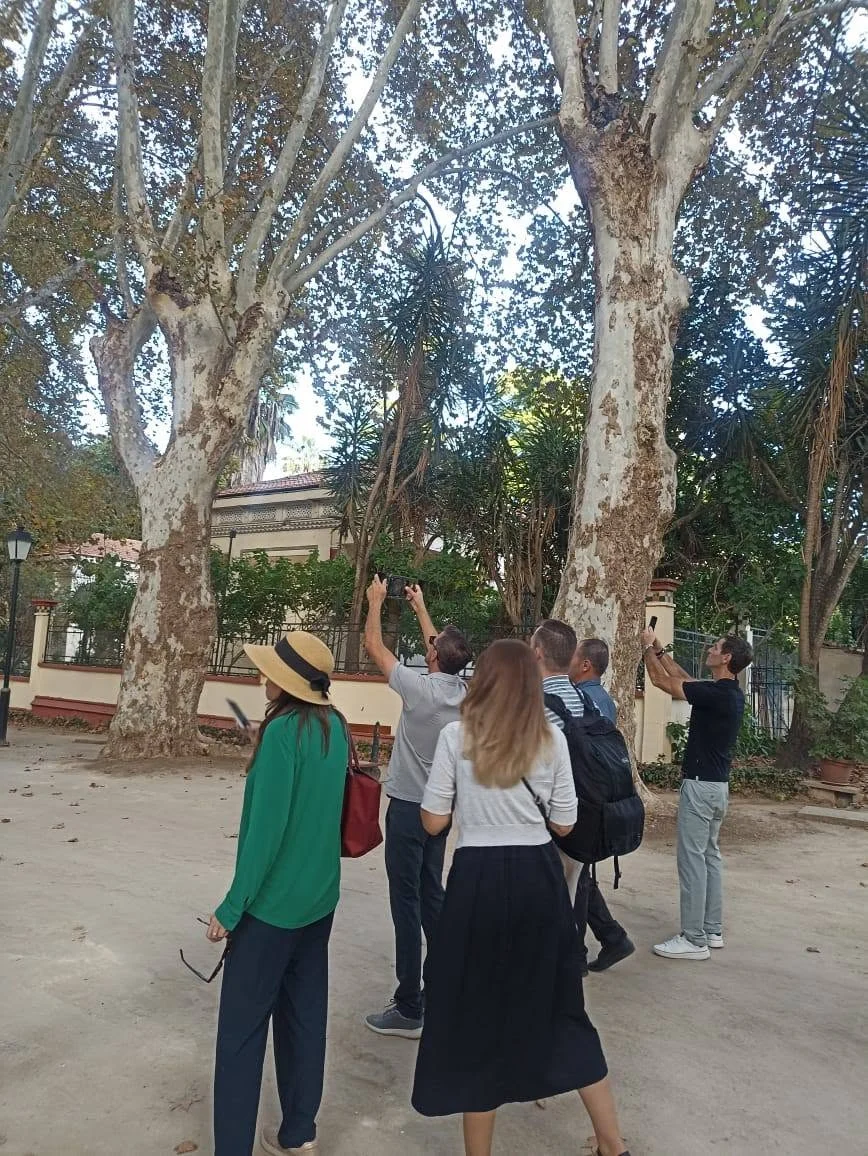 Llegada del grupo de periodistas estadounidense de ABC7 a Argel